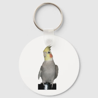 Tori the majestic cockatiel keychain