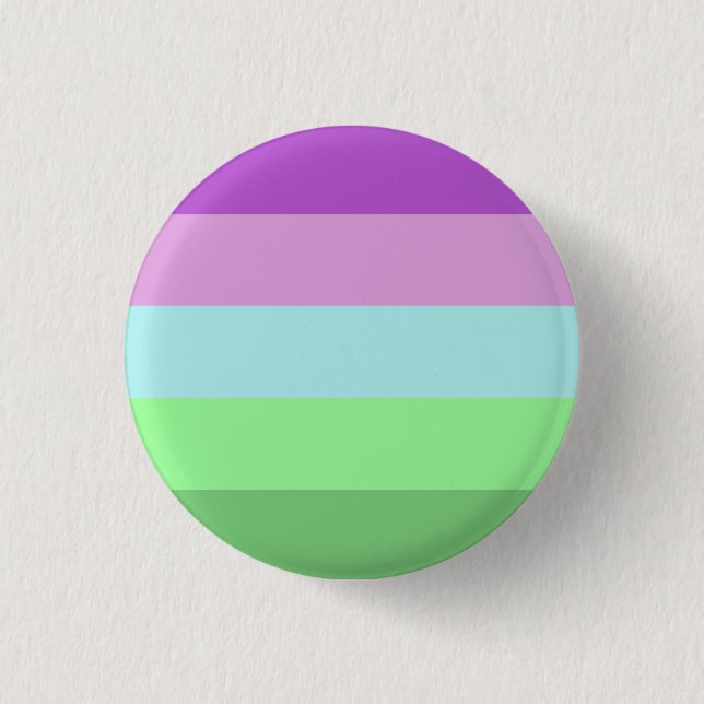 Toric Pride Flag Badge 1 Inch Round Button (Front)