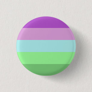 Toric Pride Flag Badge 1 Inch Round Button