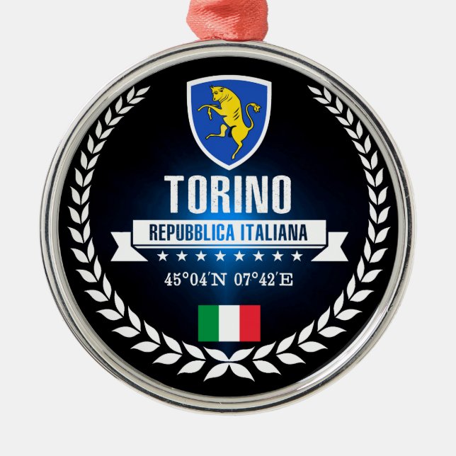 Torino Metal Ornament (Front)