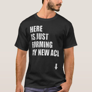 Torn ACL Recovery and Knee Surgery L  Get Well T-Shirt