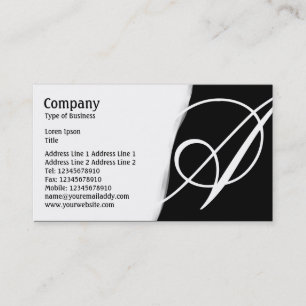 Torn Away - Black Business Card