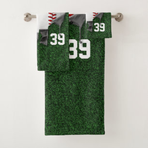 Torn Baseball Bath Towel Set