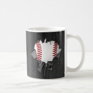 Torn Baseball Coffee Mug