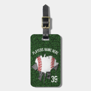 Torn Baseball (Personalized) Luggage Tag