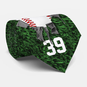 Torn Baseball (personalized) Tie