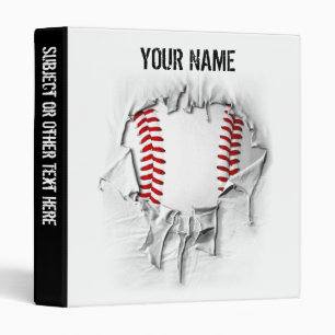 Torn Baseball Personnalisé Avery Classeur