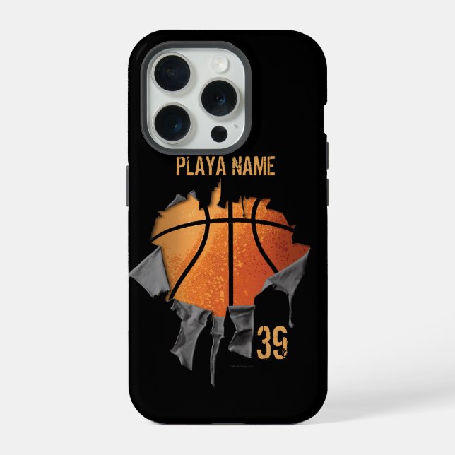 Torn Basketball iPhone Case (Back)