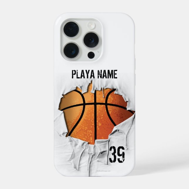 Torn Basketball iPhone Case (Back)