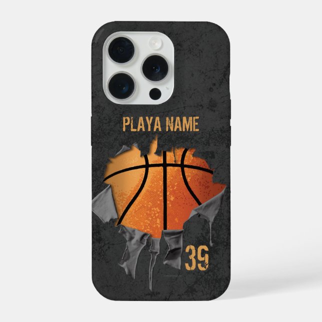 Torn Basketball iPhone Case (Back)