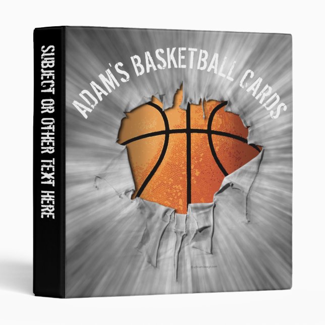 Torn Basketball Personnalisé Avery Classeur (Devant/Côté)