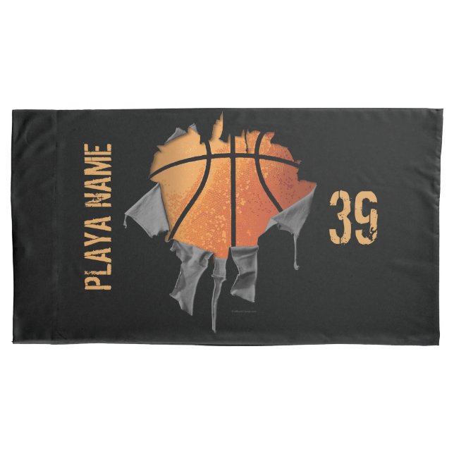 Torn Basketball Pillowcase (Front)