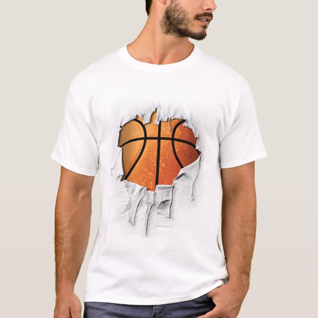 Torn Basketball T-Shirt (Front)