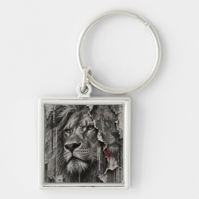 Torn Between Dignity and Decay Keychain (Front)