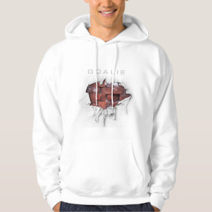 Torn Brick Wall Goalie (Hockey) Hoodie