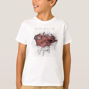 Torn Brick Wall Goalie (Hockey) T-Shirt