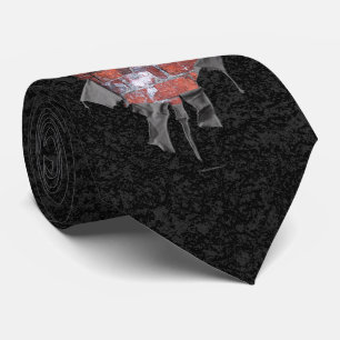 Torn Brick Wall Goalie (Hockey) Tie
