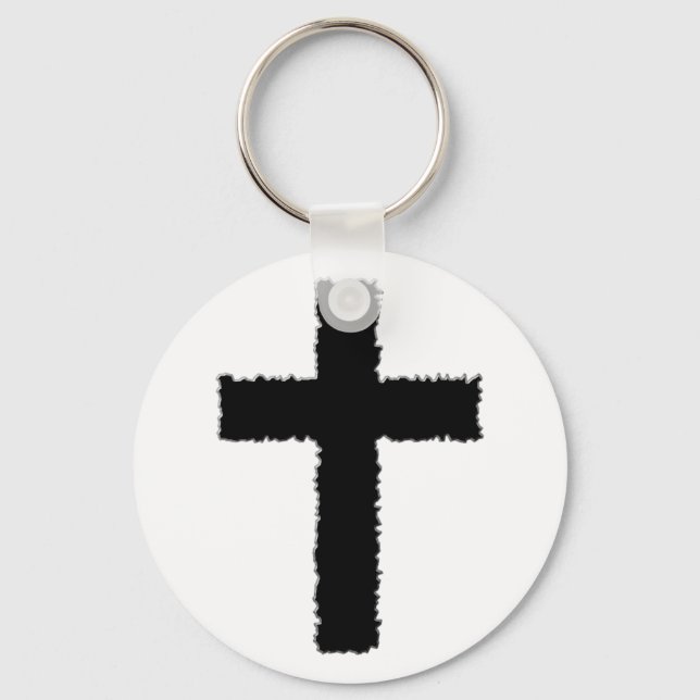 torn cross keychain (Front)