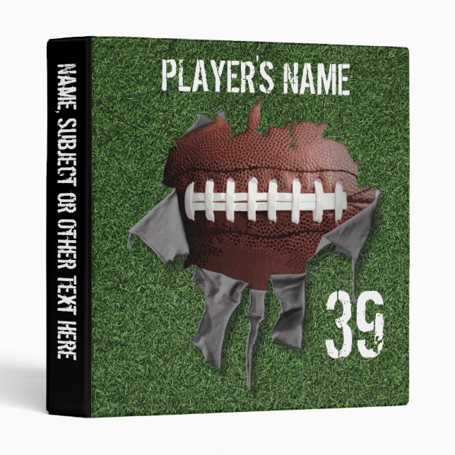 Torn Football/Basketball Combo Avery Binder (Front/Spine)
