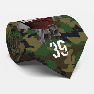 Torn Football camo Tie