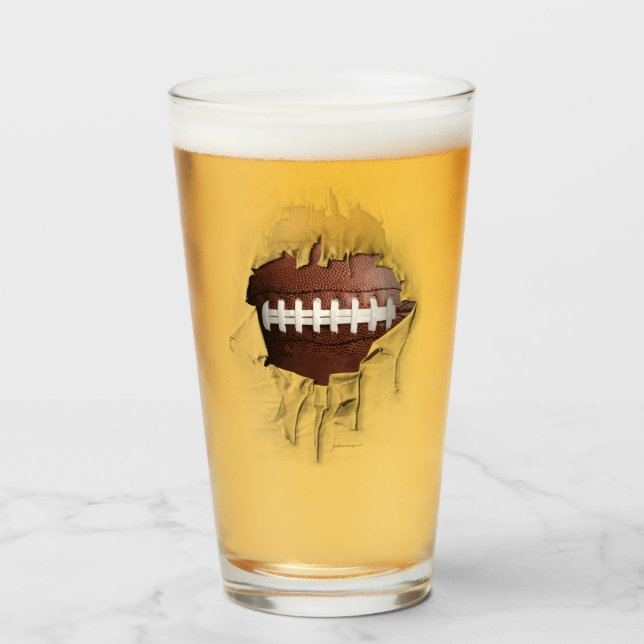 Torn Football Glass (Front Filled)