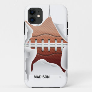 Torn Football Personalize Case-Mate iPhone Case