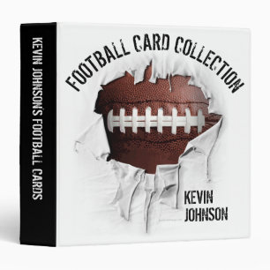 Torn Football Personalized Avery Binder