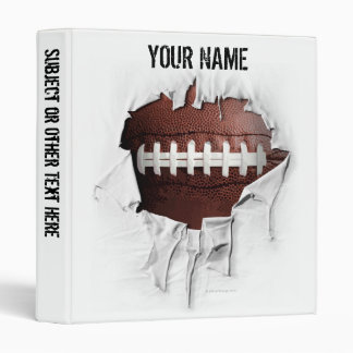 Torn Football Personalized Avery Binder