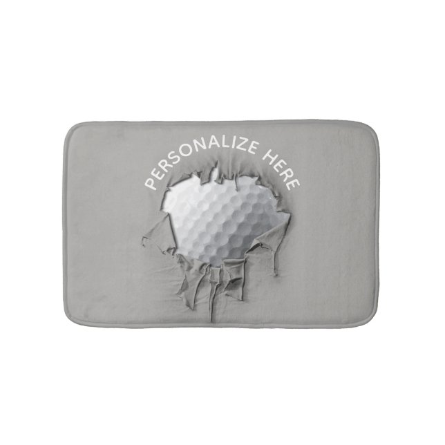 Torn Golf Ball Bath Mat (Front)