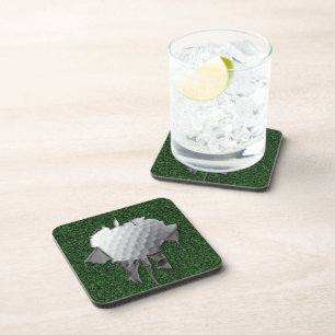 Torn Golf Ball Coaster