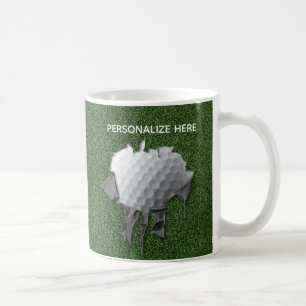 Torn Golf Ball Coffee Mug