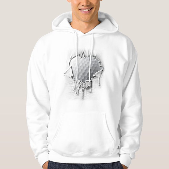 Torn Golf Ball Hoodie (Front)