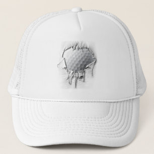 Torn Golf Ball Trucker Hat