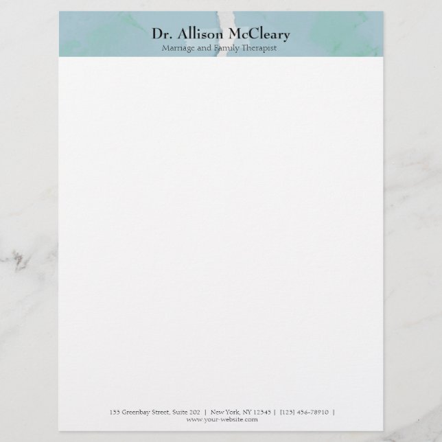 Torn paper marriage consultant family therapist (Front)