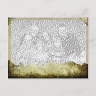 Torn paper template postcard