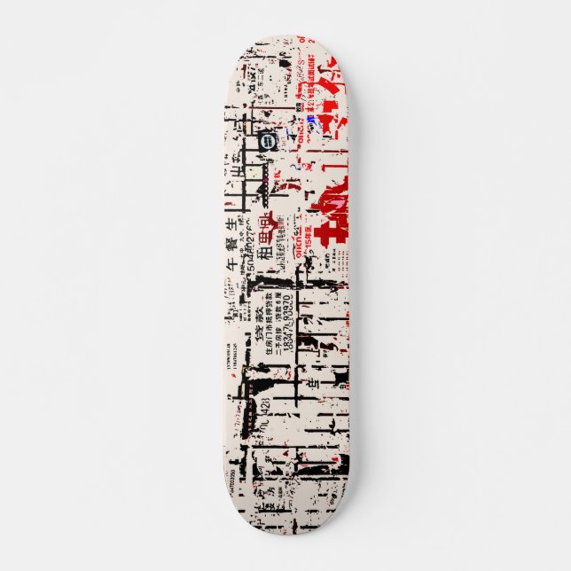 Torn Peeled Billboard Wall Skateboard (Front)