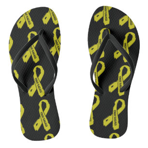 Torn Ribbon/Badass...Endometriosis Flip Flops