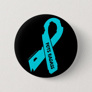 Torn Ribbon/Badass...POTS 2 Inch Round Button
