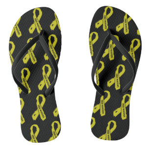 Torn Ribbon/Warrior...Endometriosis Flip Flops