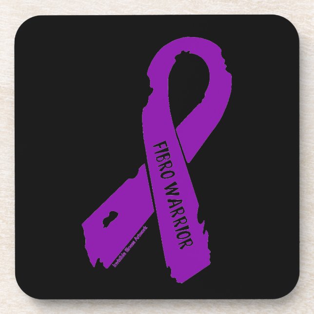 Torn Ribbon/Warrior...Fibro Coaster (Front)