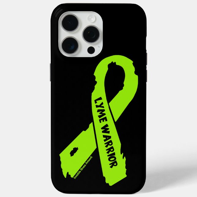 Torn Ribbon/Warrior...Lyme Case-Mate iPhone Case (Back)