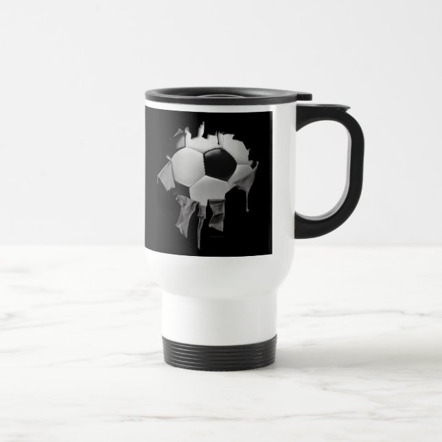 Torn Soccer Commuter Mug (Right)