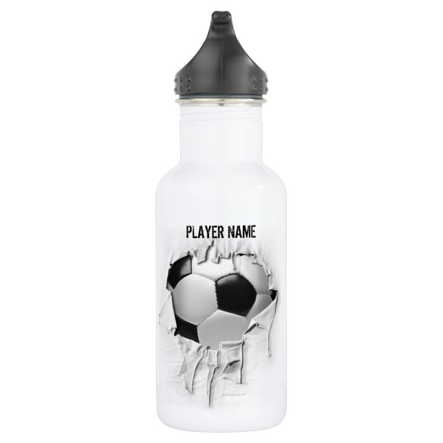 Torn Soccer (Personalized) 532 Ml Water Bottle (Right)