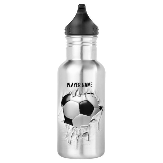 Torn Soccer (Personalized) 532 Ml Water Bottle (Right)