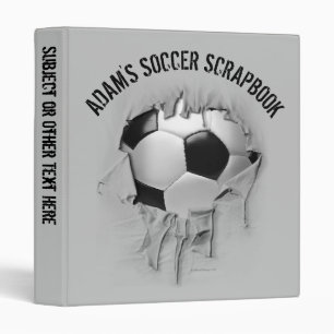 Torn Soccer Personalized Avery Binder