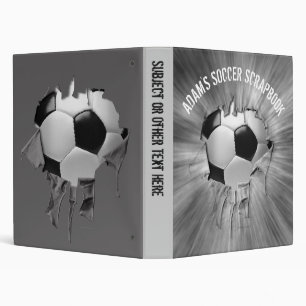 Torn Soccer Personalized Avery Binder