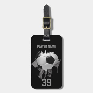 Torn Soccer (personalized) Luggage Tag