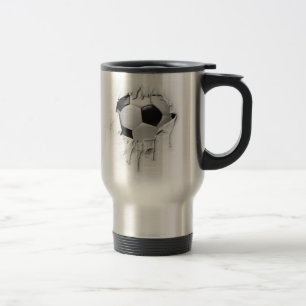 Torn Soccer Travel Mug