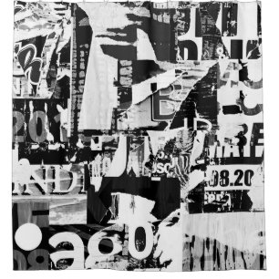 Torn street advertisement posters collage backgrou