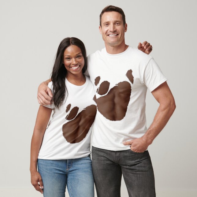 Torn T-shirt With Fake Abs (Dark Skin) (Unisex)